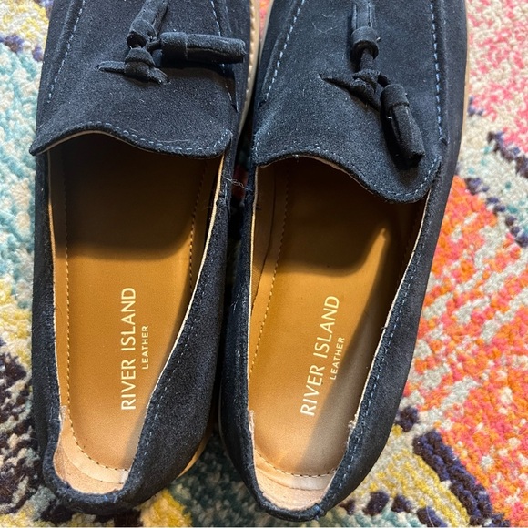 River Island tassel loafer in navy size 6 - Picture 7 of 8